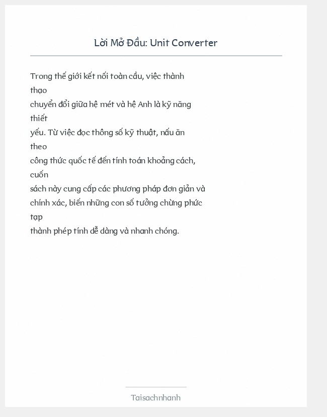 Trích đoạn Unit Converter