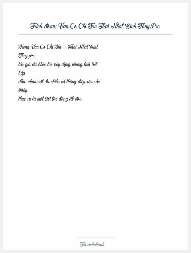 Trích đoạn Van Co Chi Ton Thai Nhat Sinh Thuy.Prc