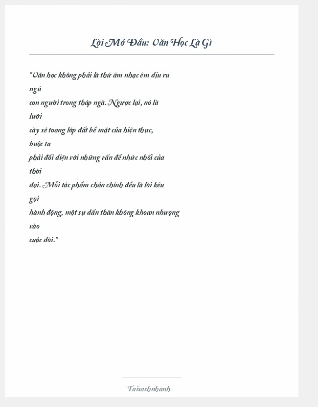 Trích đoạn Văn Học Là Gì