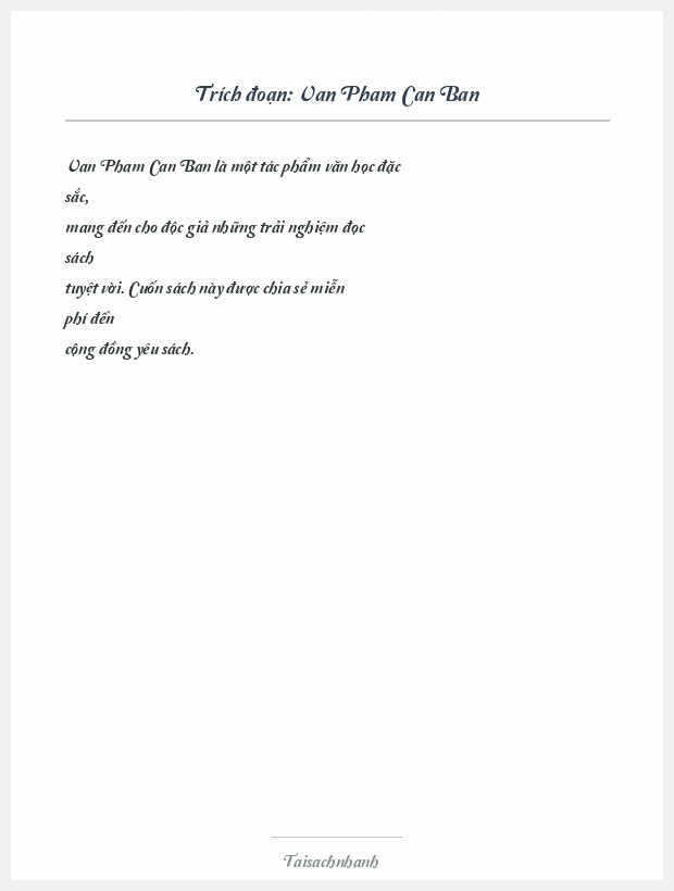 Trích đoạn Van Pham Can Ban