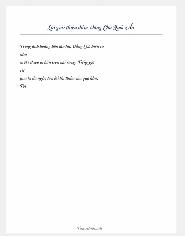 Trích đoạn Vằng Chà Quốc Ẩn