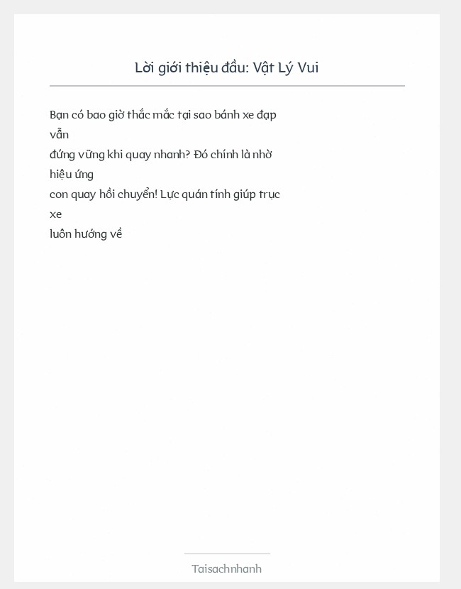 Trích đoạn Vật Lý Vui