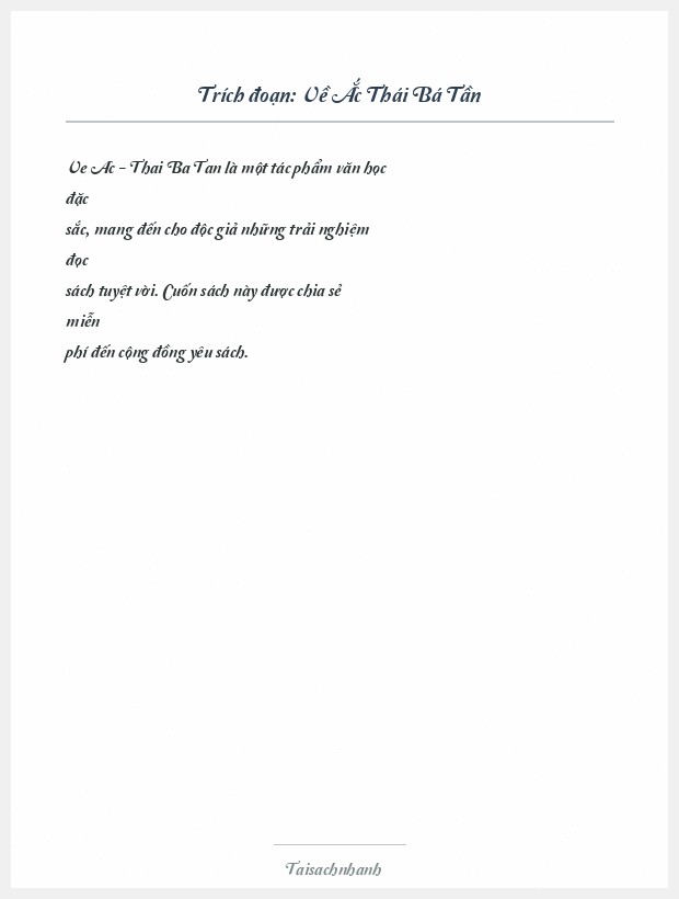 Trích đoạn Về Ắc Thái Bá Tần