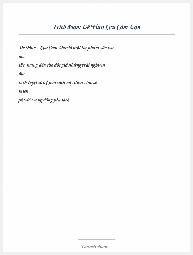 Trích đoạn Về Hưu Lưu Cảm Vạn