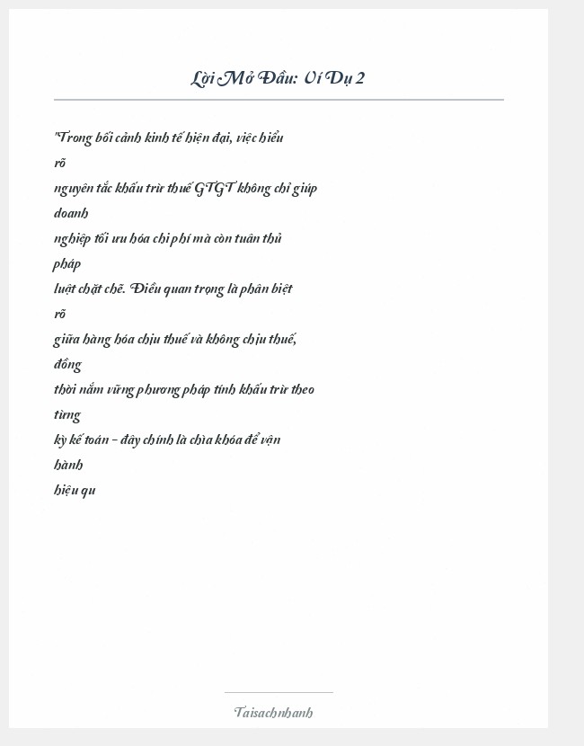 Trích đoạn Ví Dụ 2