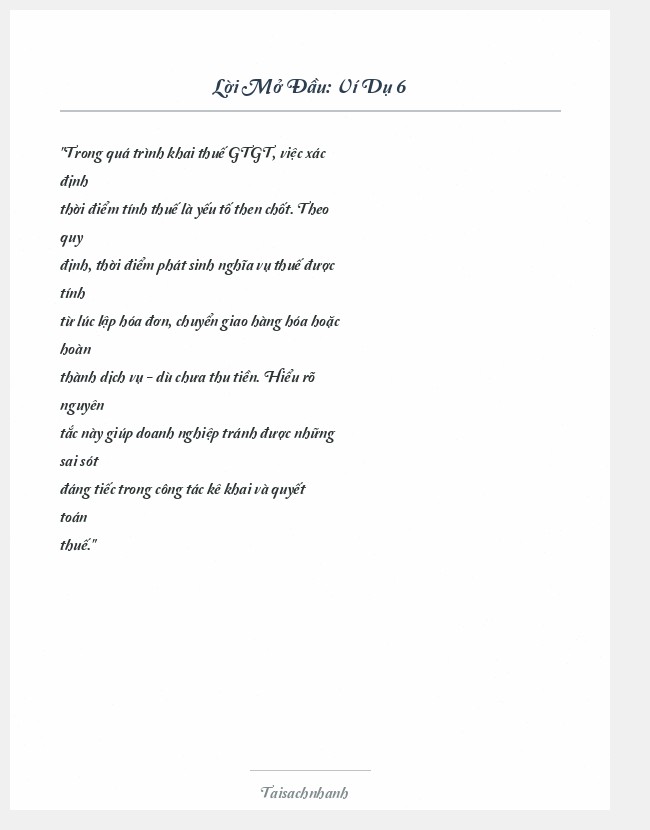 Trích đoạn Ví Dụ 6