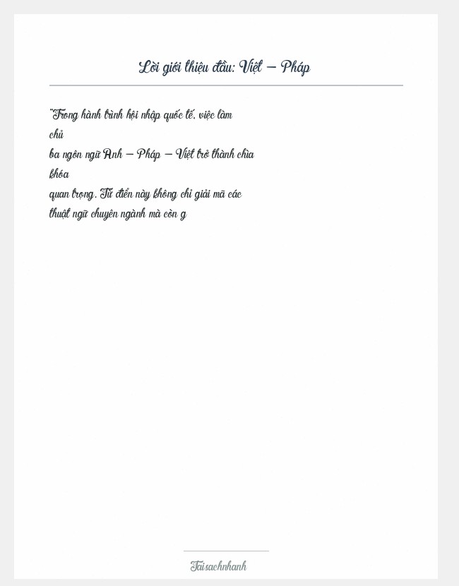 Trích đoạn Việt - Pháp