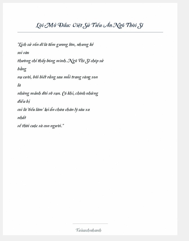 Trích đoạn Việt Sử Tiếu Án Ngô Thời Sĩ