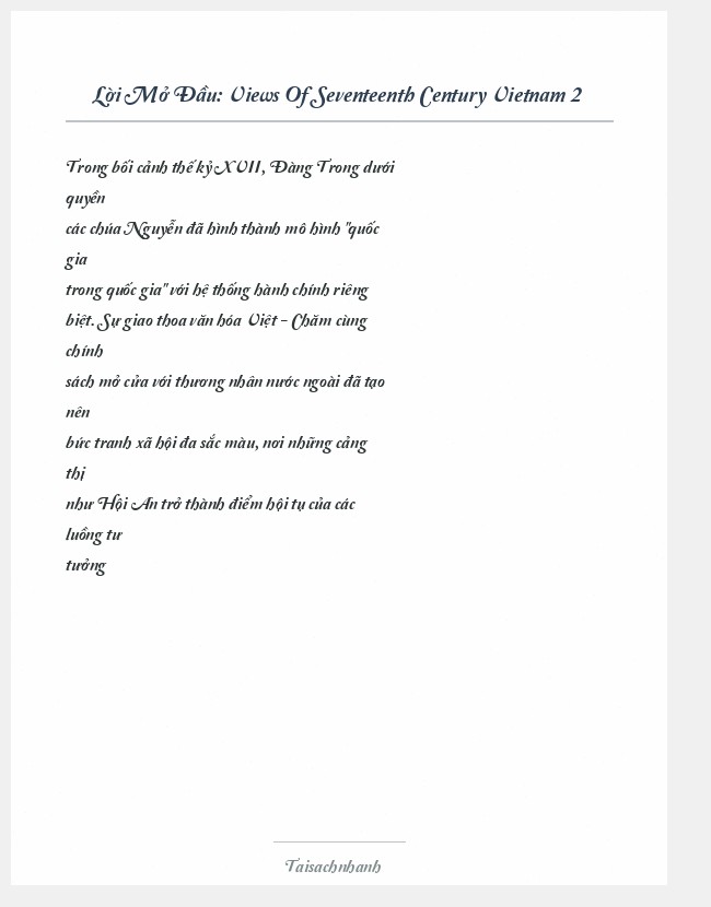 Trích đoạn Views Of Seventeenth Century Vietnam 2