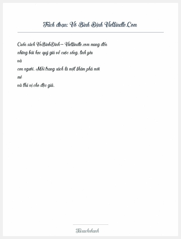 Trích đoạn Võ Bình Định Vietkindle.Com