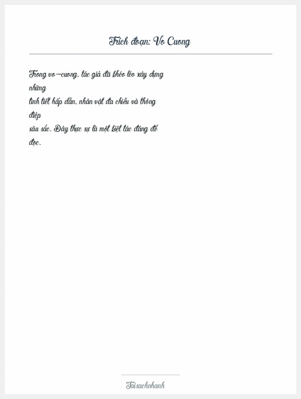 Trích đoạn Vo Cuong