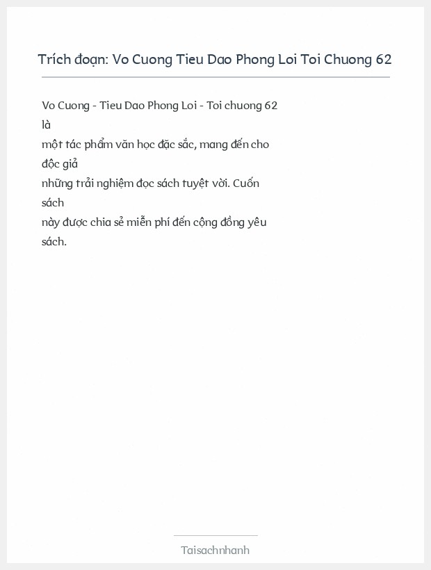 Trích đoạn Vo Cuong Tieu Dao Phong Loi Toi Chuong 62