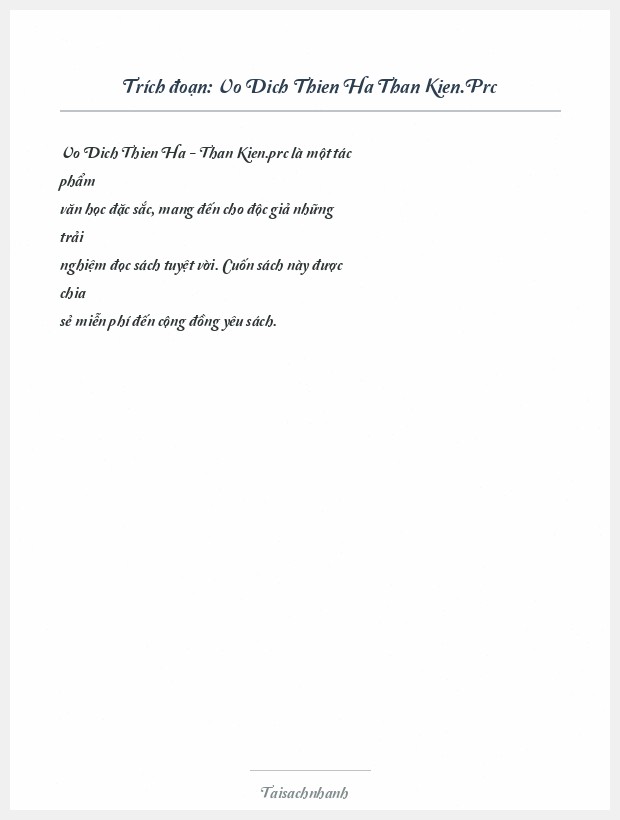 Trích đoạn Vo Dich Thien Ha Than Kien.Prc