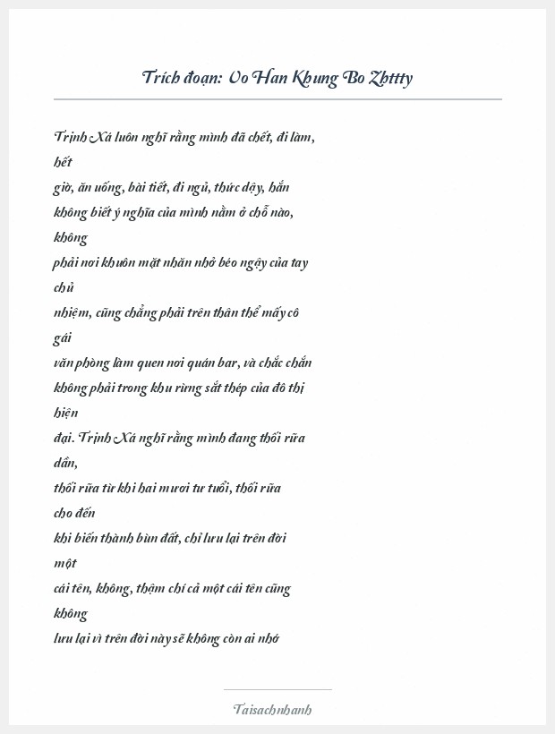 Trích đoạn Vo Han Khung Bo Zhttty