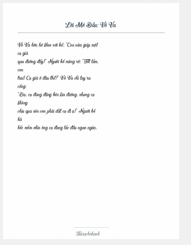Trích đoạn Vô Va