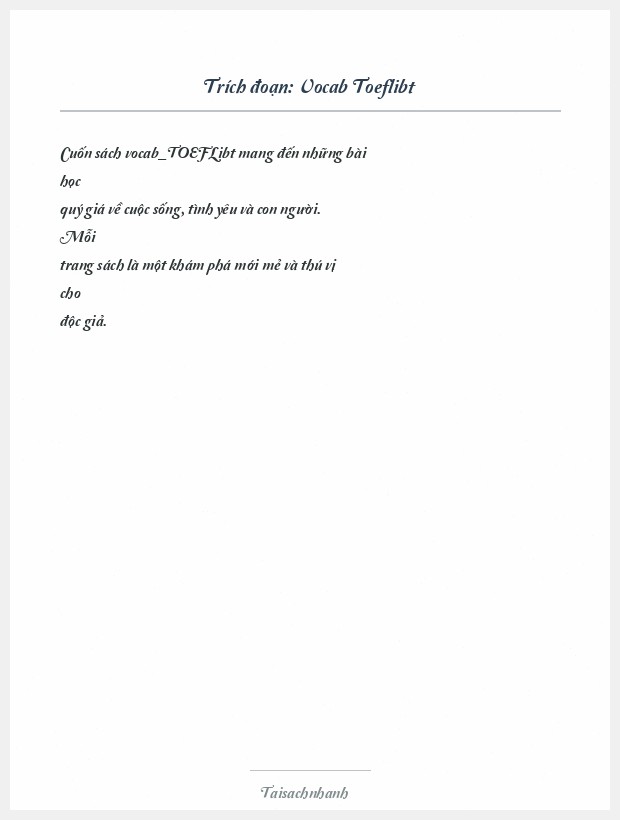 Trích đoạn Vocab Toeflibt