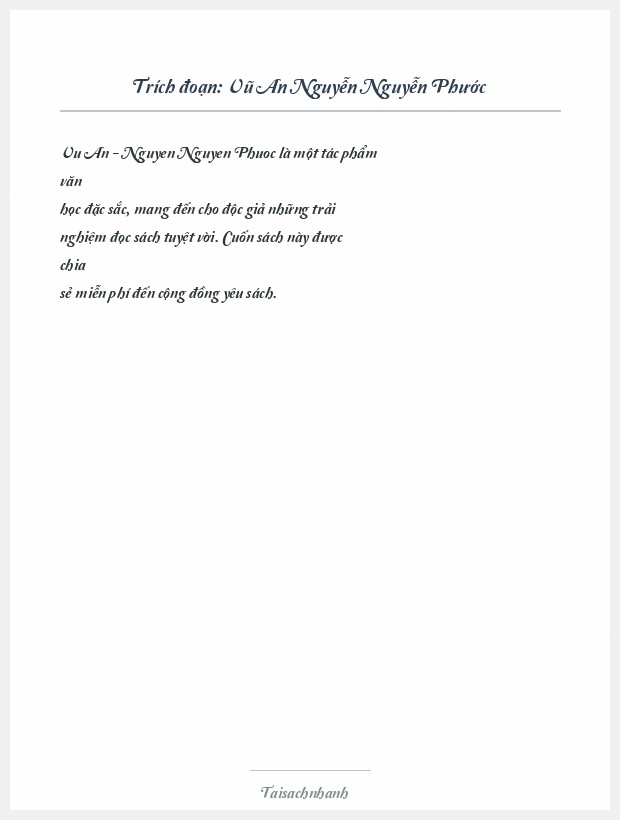 Trích đoạn Vũ An Nguyễn Nguyễn Phước