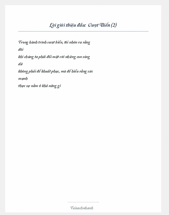 Trích đoạn Vượt Biển (2)