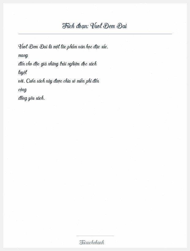 Trích đoạn Vuot Dem Dai