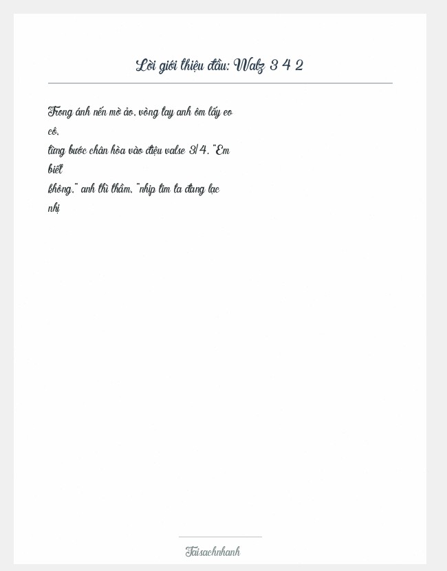 Trích đoạn Walz 3 4 2