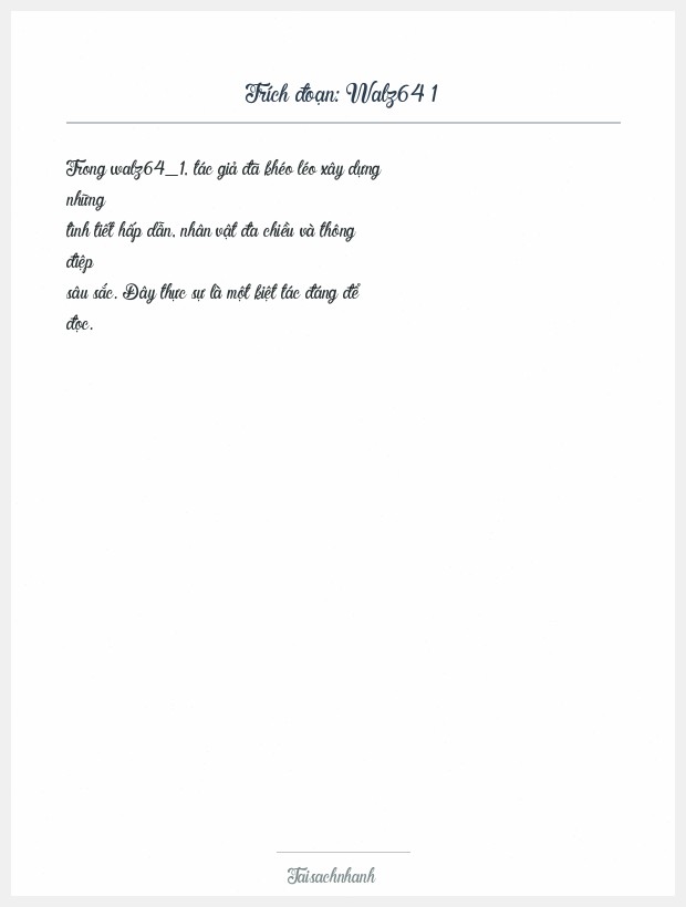 Trích đoạn Walz64 1