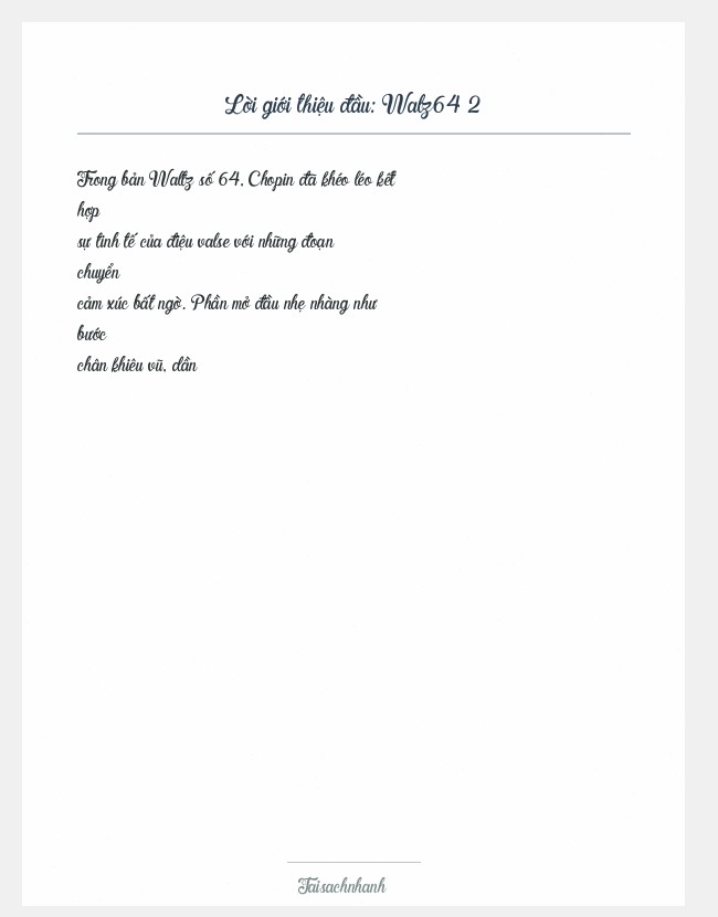 Trích đoạn Walz64 2
