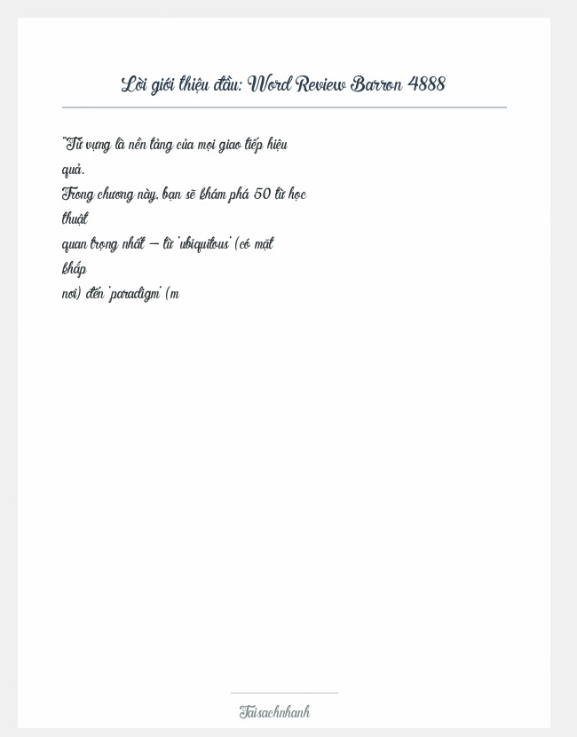 Trích đoạn Word Review Barron 4888