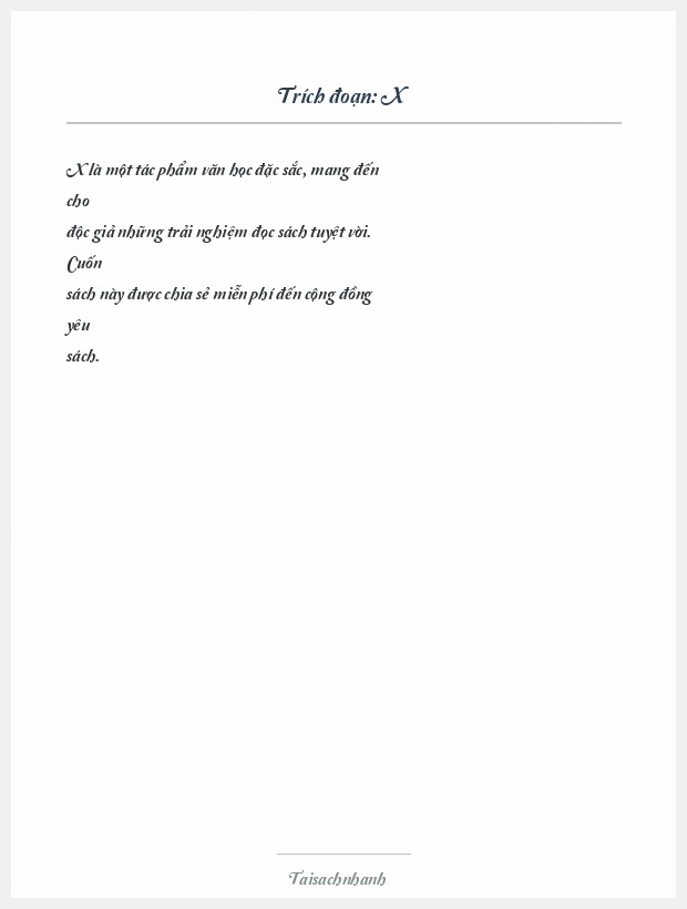 Trích đoạn X