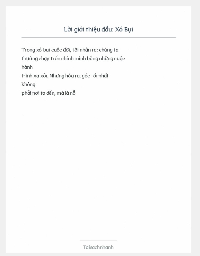 Trích đoạn Xó Bụi