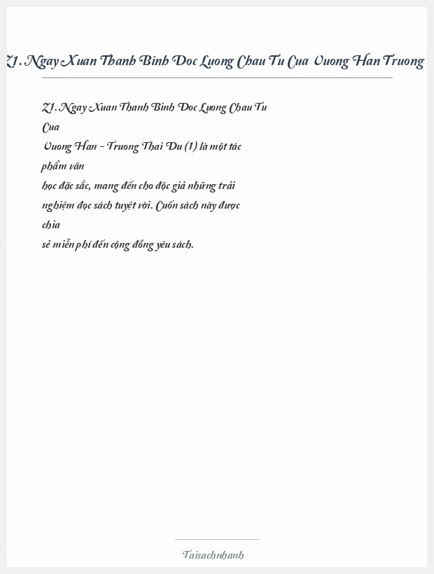 Trích đoạn Z1. Ngay Xuan Thanh Binh Doc Luong Chau Tu Cua Vuong Han Truong Thai Du (1)