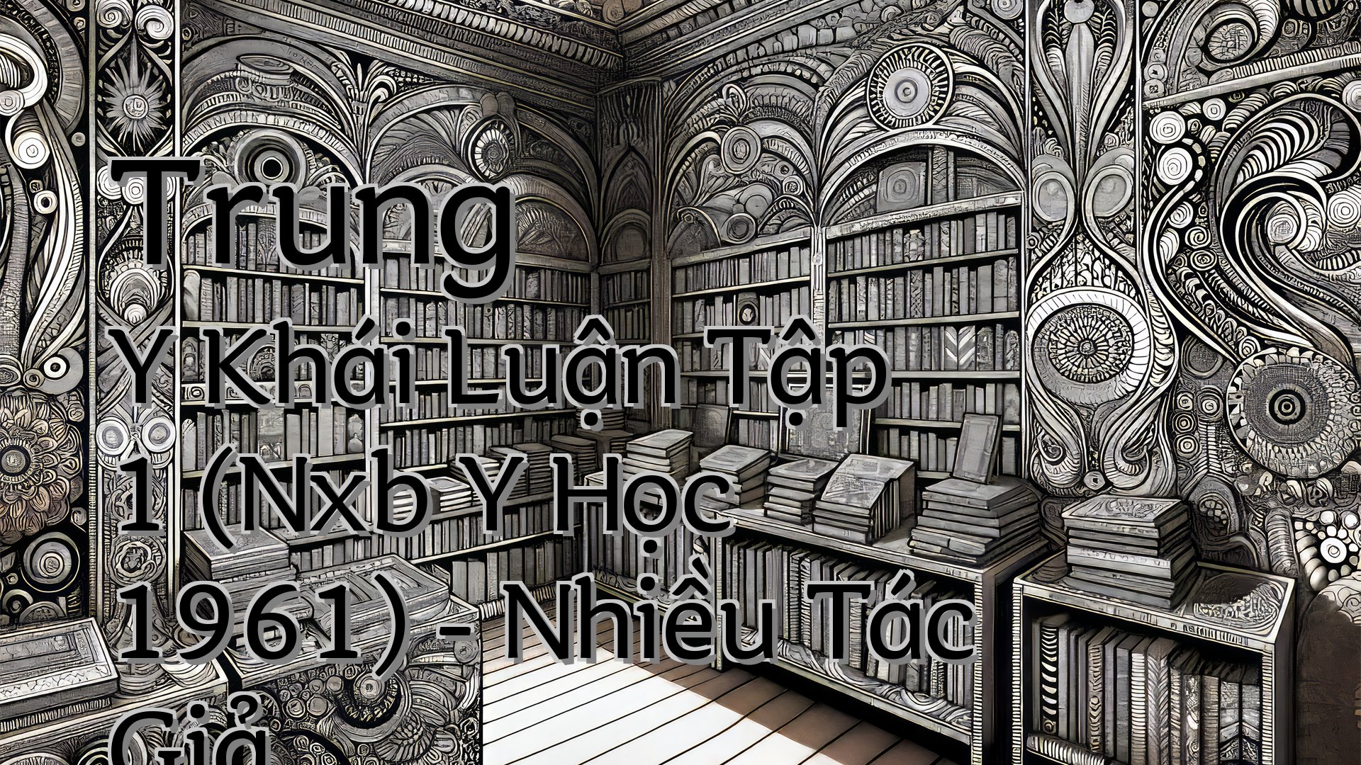 cover-Trung Y Khái Luận Tập 1 (Nxb Y Học 1961) - Nhiều Tác Giả,