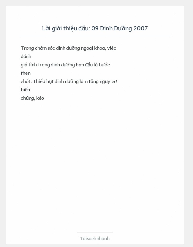 Trích đoạn 09 Dinh Dưỡng 2007