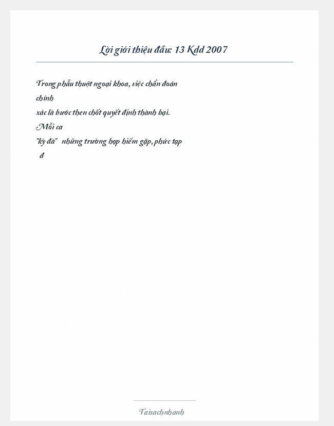 Trích đoạn 13 Kdd 2007