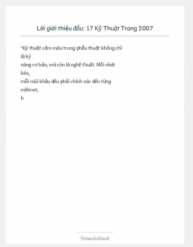 Trích đoạn 17 Kỹ Thuật Trang 2007