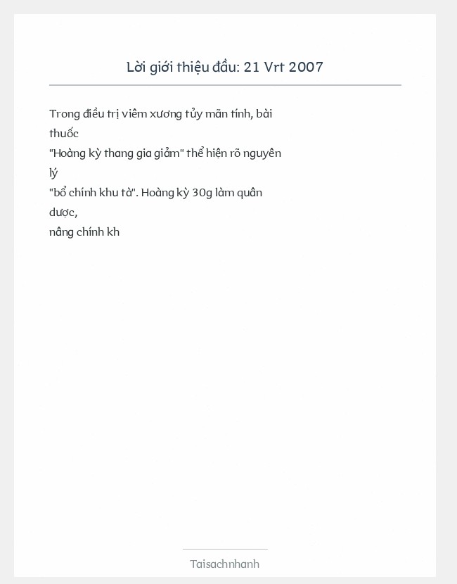 Trích đoạn 21 Vrt 2007