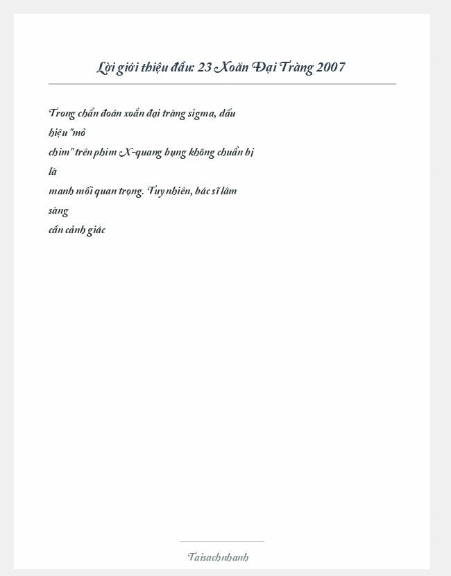 Trích đoạn 23 Xoăn Đại Tràng 2007