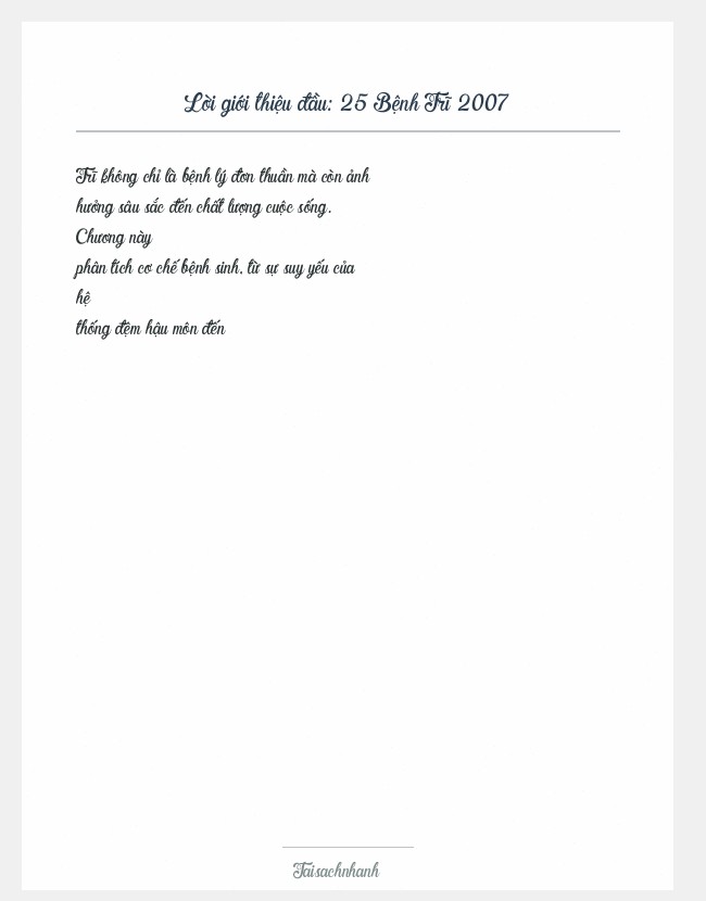 Trích đoạn 25 Bệnh Trĩ 2007