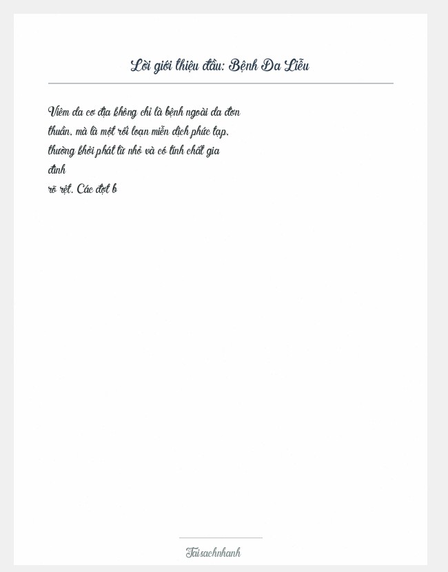 Trích đoạn Bệnh Da Liễu