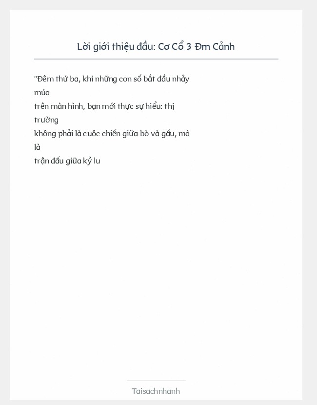 Trích đoạn Cơ Cổ 3 Đm Cảnh