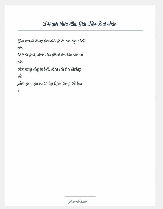 Trích đoạn Giải Náo Đại Não