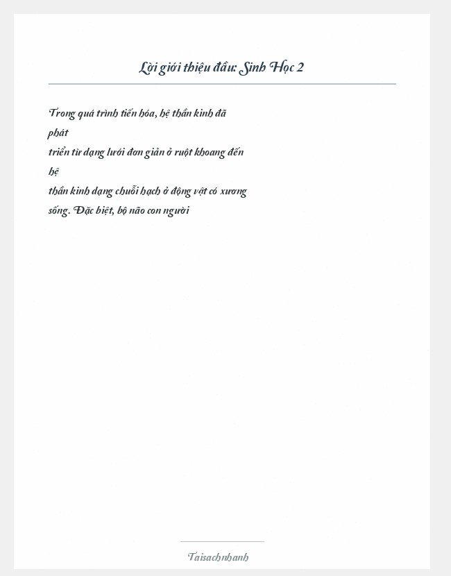 Trích đoạn Sinh Học 2