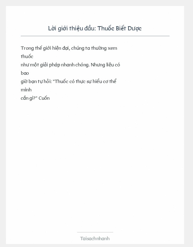 Trích đoạn Thuốc Biết Dược