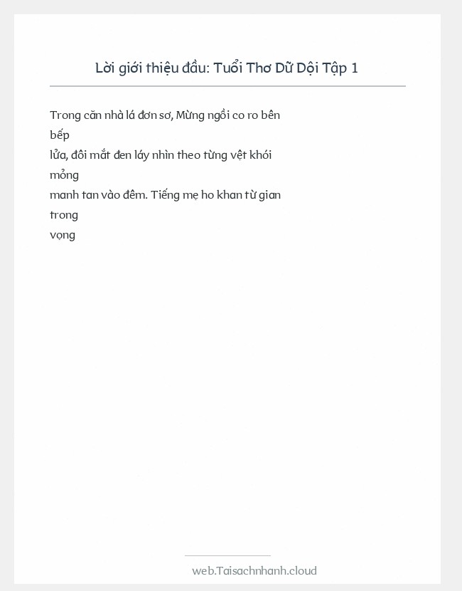 Trích đoạn Tuổi Thơ Dữ Dội Tập 1