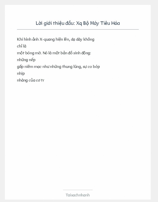 Trích đoạn Xq Bộ Máy Tiêu Hóa