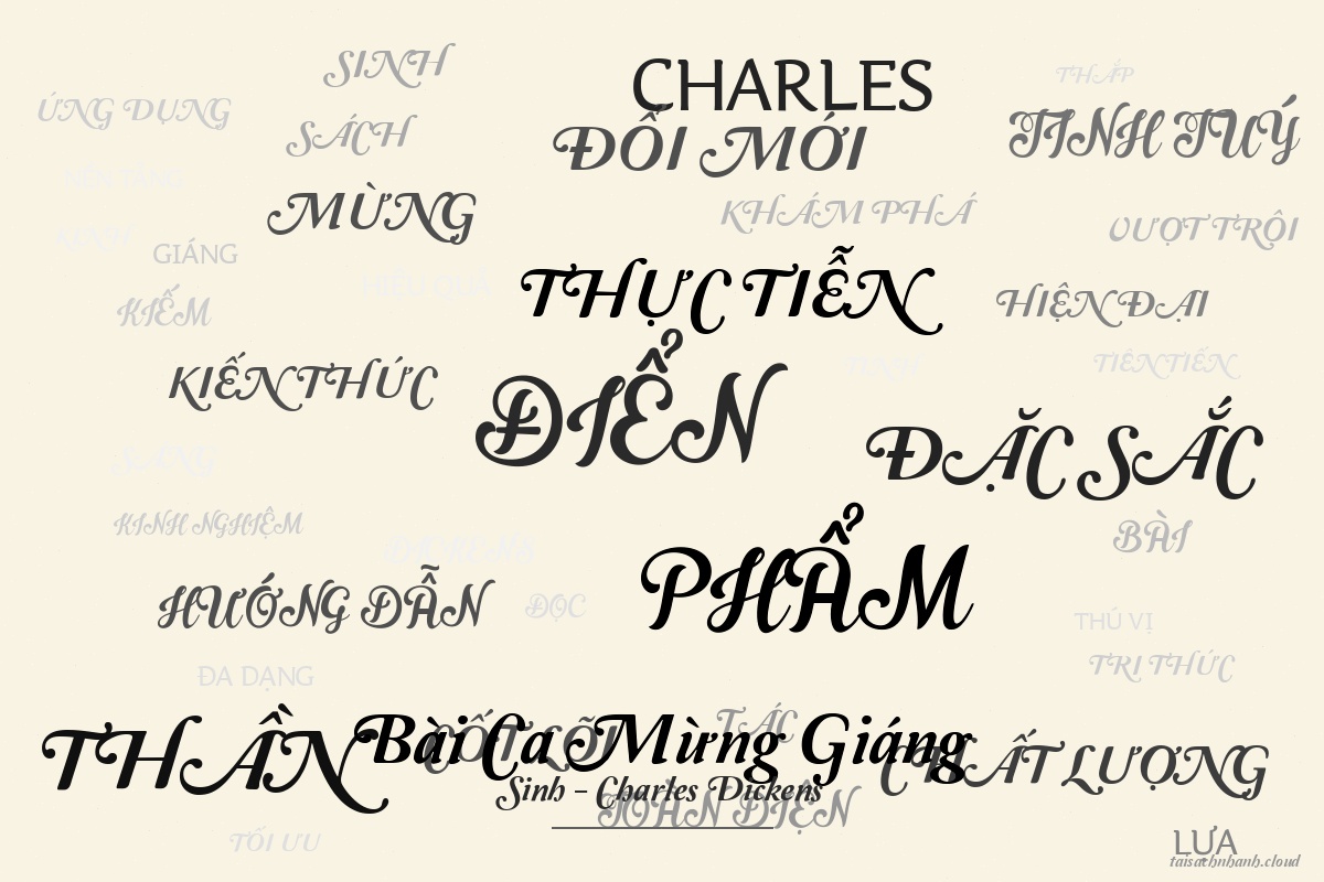 WordArt Bài Ca Mừng Giáng Sinh - Charles Dickens