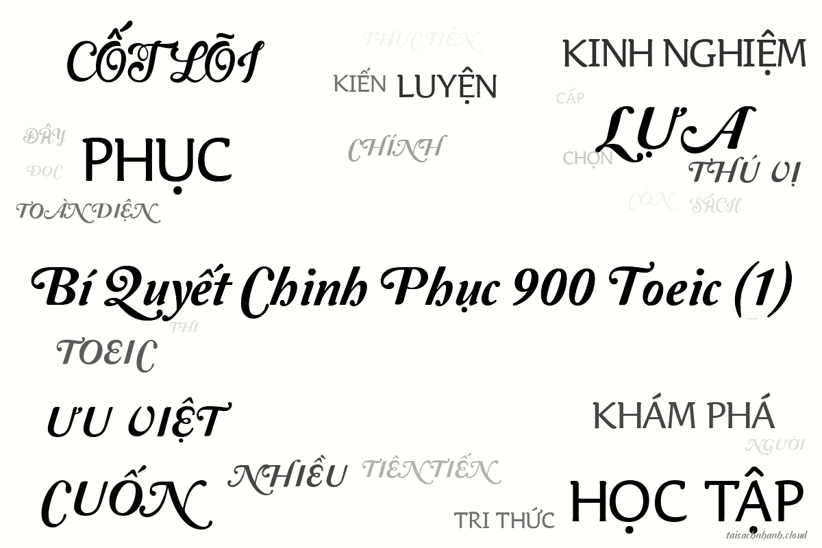 WordArt Bí Quyết Chinh Phục 900 Toeic (1)