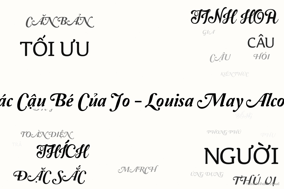 WordArt Các Cậu Bé Của Jo - Louisa May Alcott