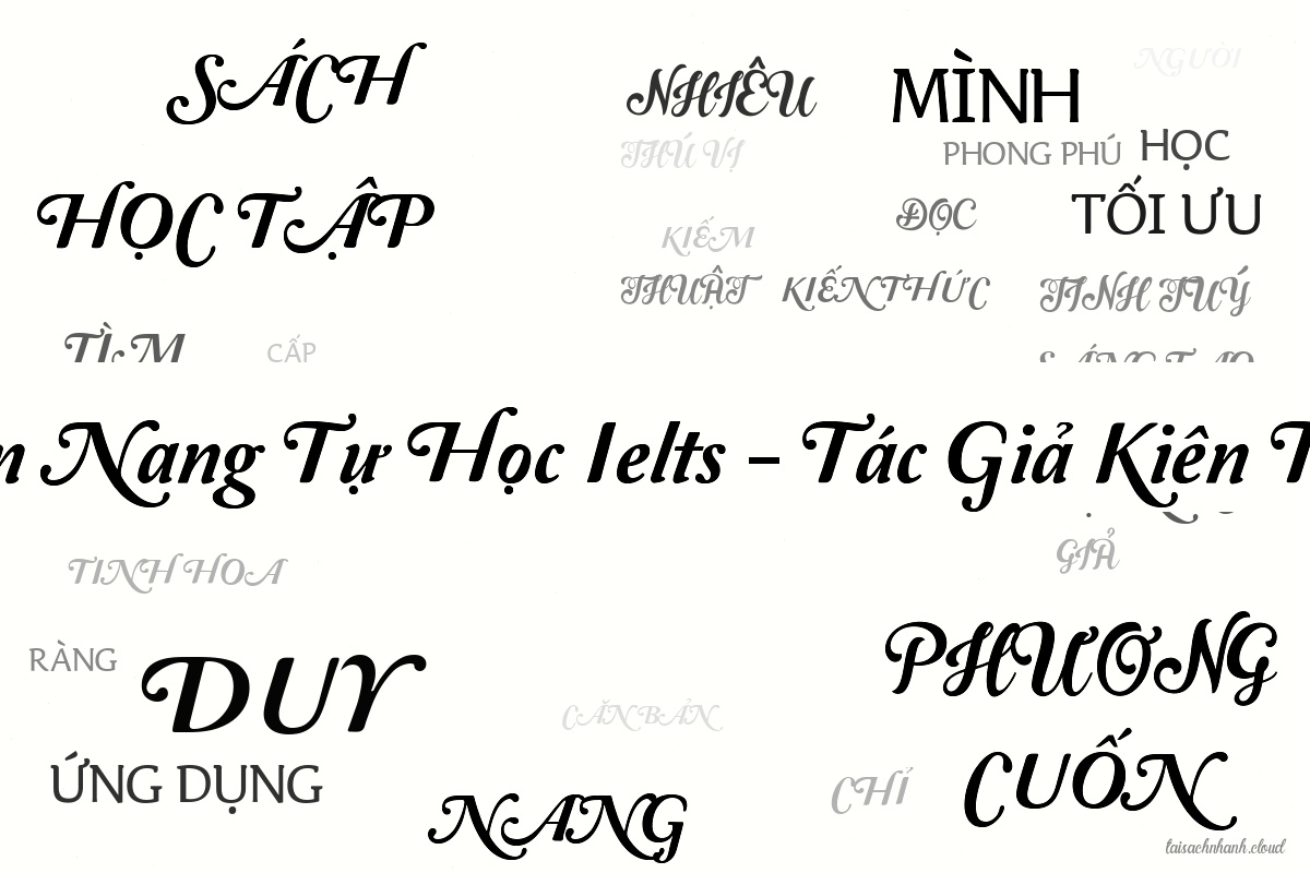 WordArt Cẩm Nang Tự Học Ielts - Tác Giả Kiên Trần