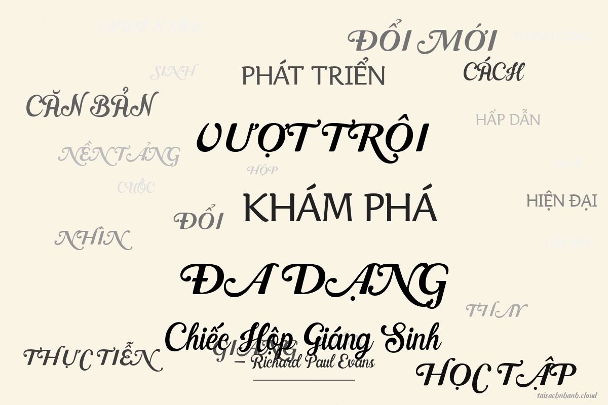 WordArt Chiếc Hộp Giáng Sinh - Richard Paul Evans