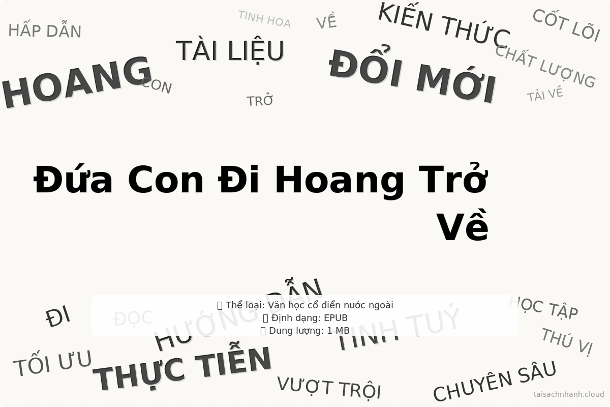 WordArt Đứa Con Đi Hoang Trở Về - André Gide